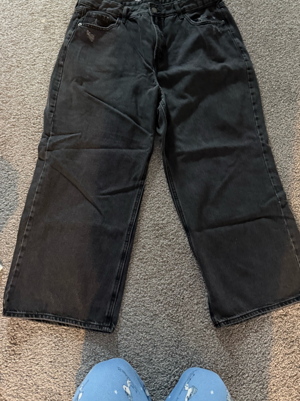 Old Navy Black Wide-Leg Jeans — Flared Style